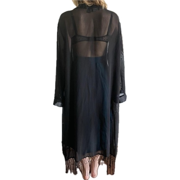 Vintage Slip Duster Kimono Cardigan - Picture 3 of 4